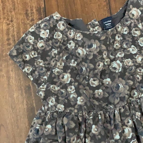 EUC Corduroy Flower Button Down Zipper Pocket Dress - Picture 3 of 5